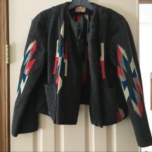 HOST PICK! 1940's Vintage Chimayo Aztec Southwestern Jacket